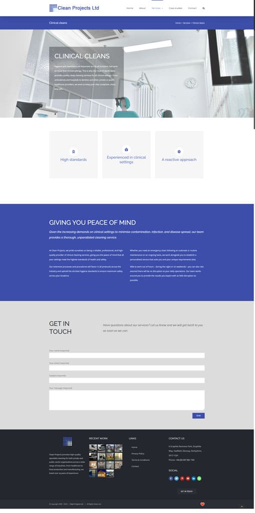 Profile – Clean Projects Group service page Profile - Clean Projects Group service page